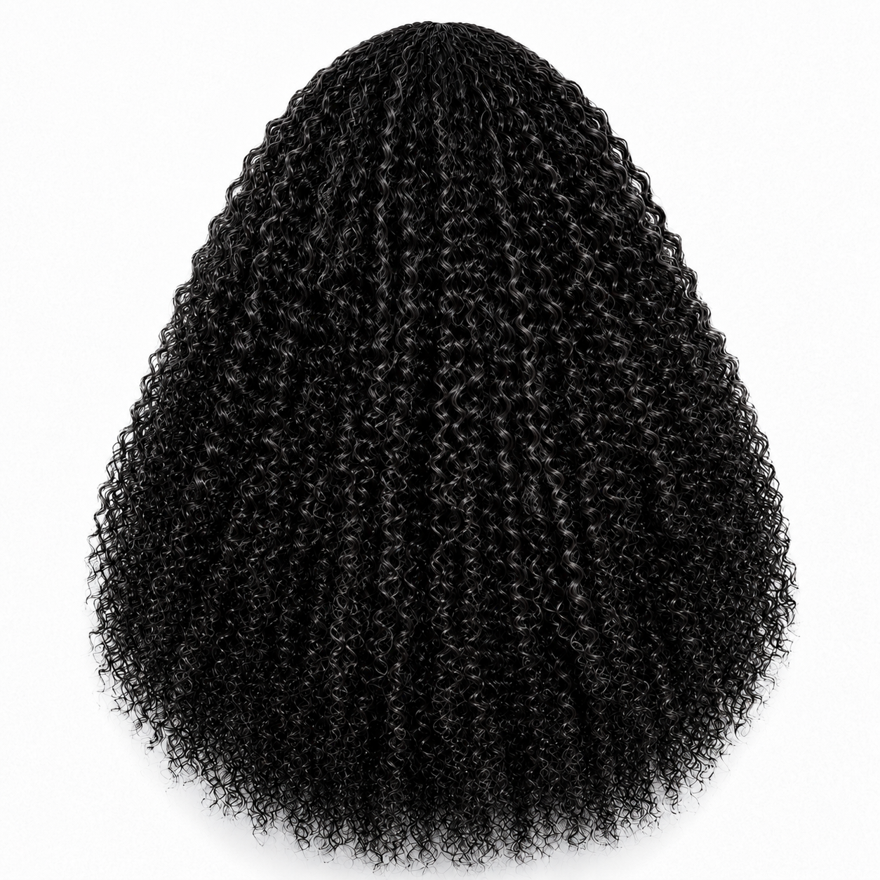 Burmese Curly Half Wig – Natural Human Hair