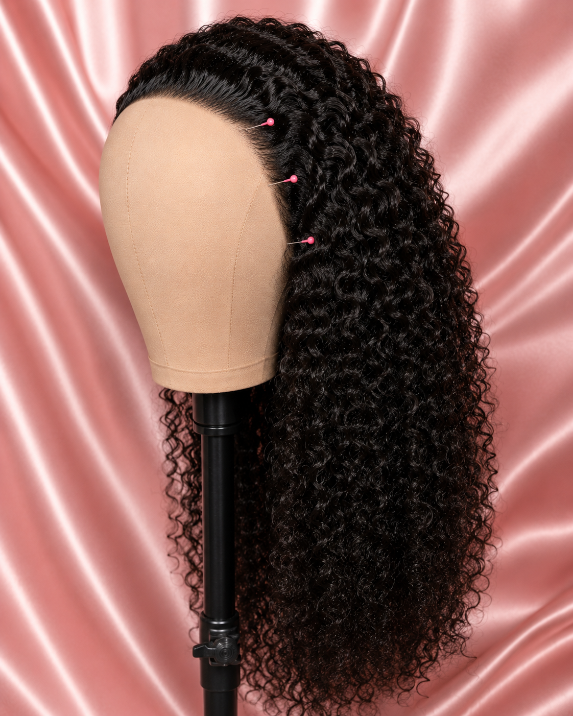 Burmese Curly Half Wig – Natural Human Hair