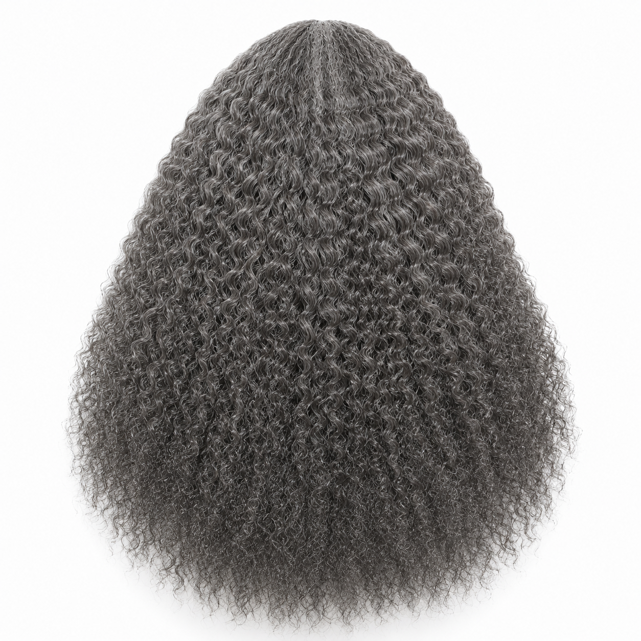 Burmese Curly Half Wig – Natural Human Hair