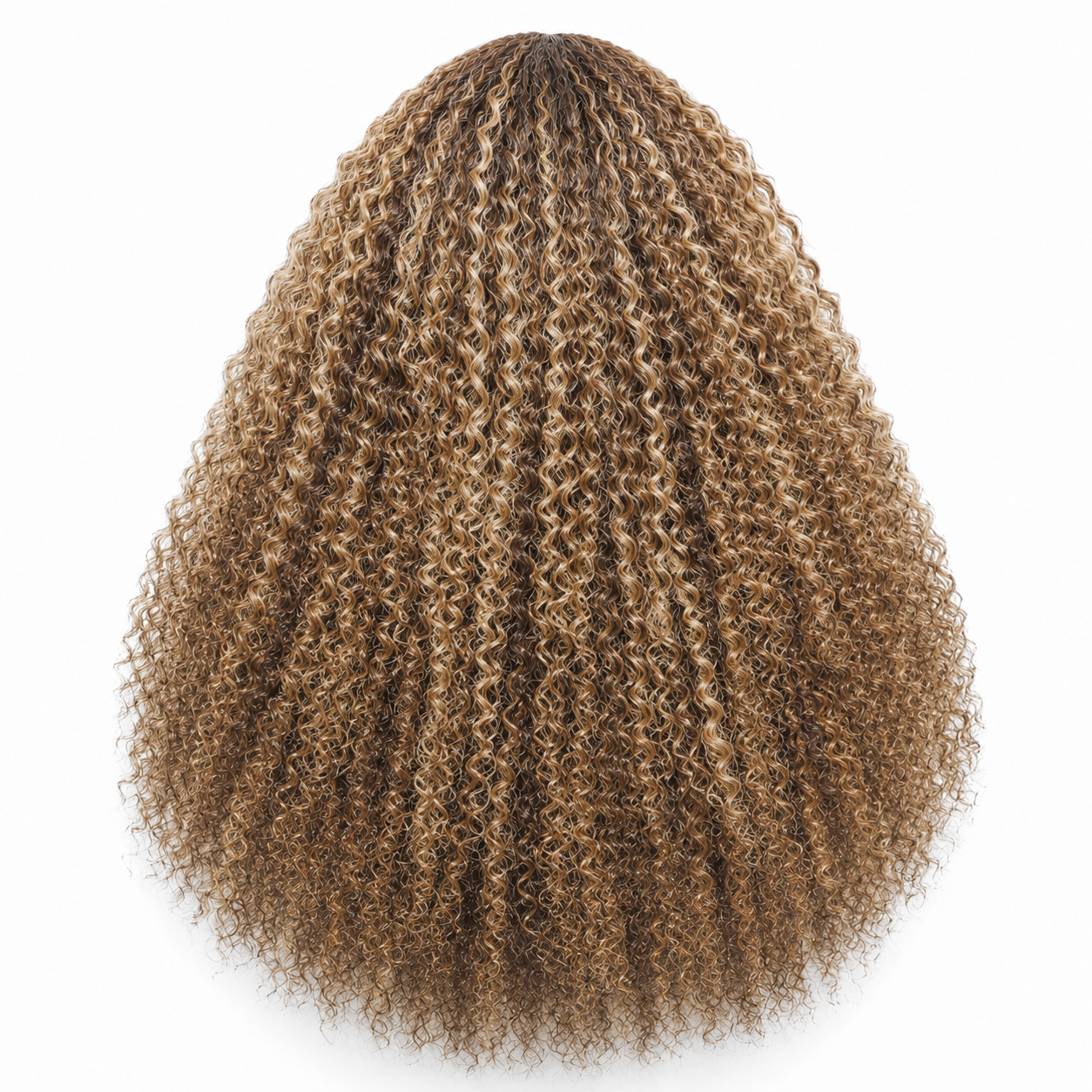 Burmese Curly Half Wig – Natural Human Hair