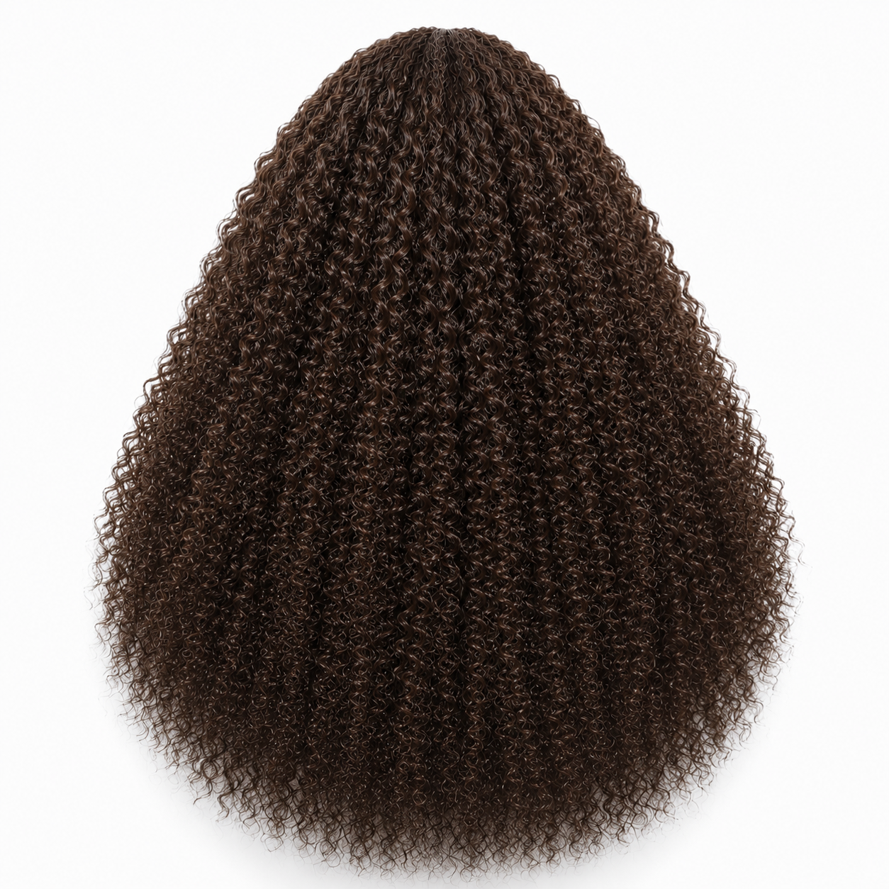 Burmese Curly Half Wig – Natural Human Hair