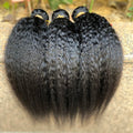 Kinky Straight Human Hair Bundles Deal 100% Human Hair (3 bundles)