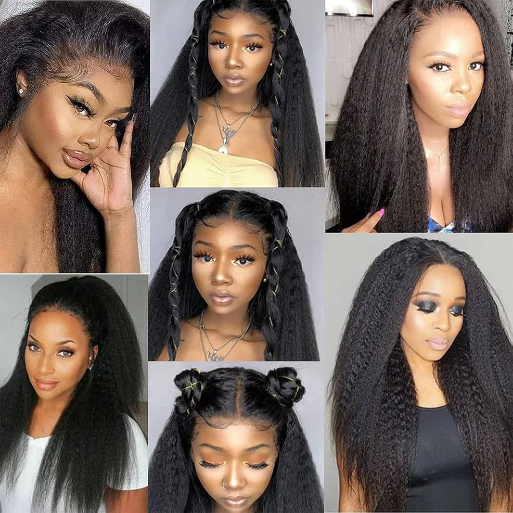 Kinky Straight I Tip Hair Extensions Real Human Hair 100% Brazilian Virgin Hair Itip Human Hair Extensions For Women 50 Gram #1B