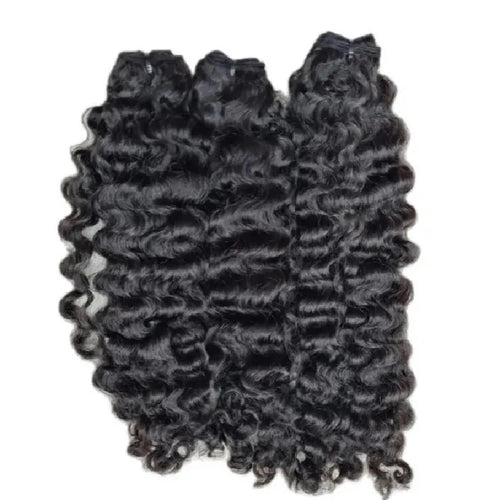 Raw Loose Curly Bundles Indian Human Hair 12A Grade Cuticle Aligned Wavy Human Hair Extensions Weft Big Spiral Curl Hair Bundle
