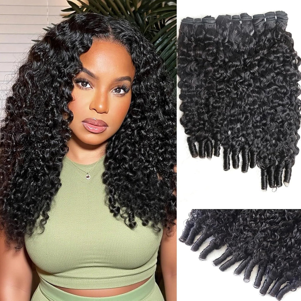 Burmese Curly Bundles Brazilian Virgin Hair 3 Bundles Water Weave with Spiral Curly End Raw Human Hair Extensions ISEE Hair