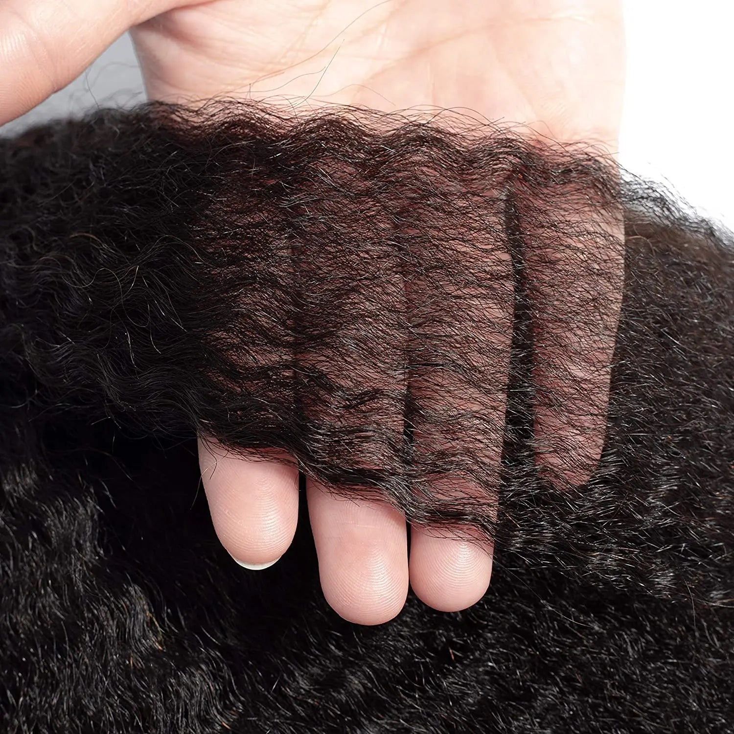 Kinky Straight Human Hair Bundles Deal 100% Human Hair (3 bundles)
